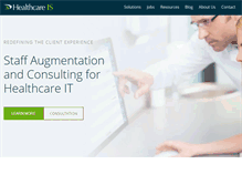 Tablet Screenshot of healthcareis.com